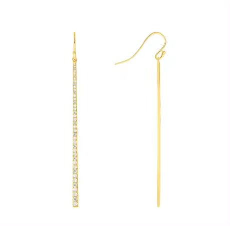 Single Strand Luxe Diamond Earrings